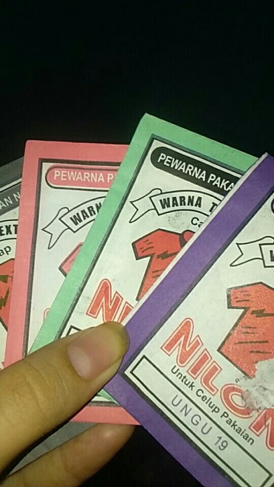 Pewarna Tekstil Pewarna Pakaian Jeans Wantex Cap Nilon 1 Bungkus