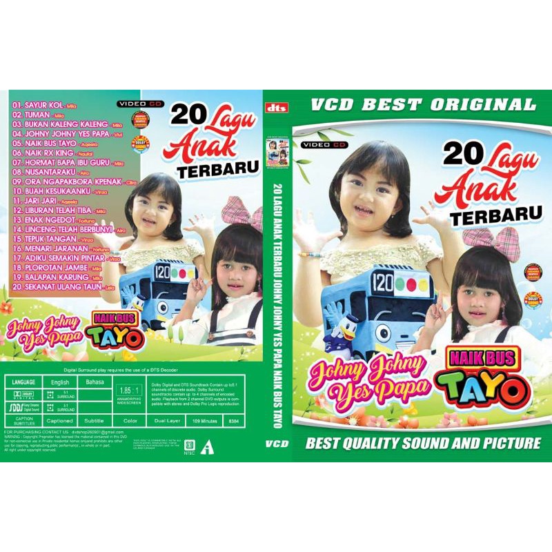 VCD 20 LAGU ANAK TERBARU Naik Bus TAYO 2021