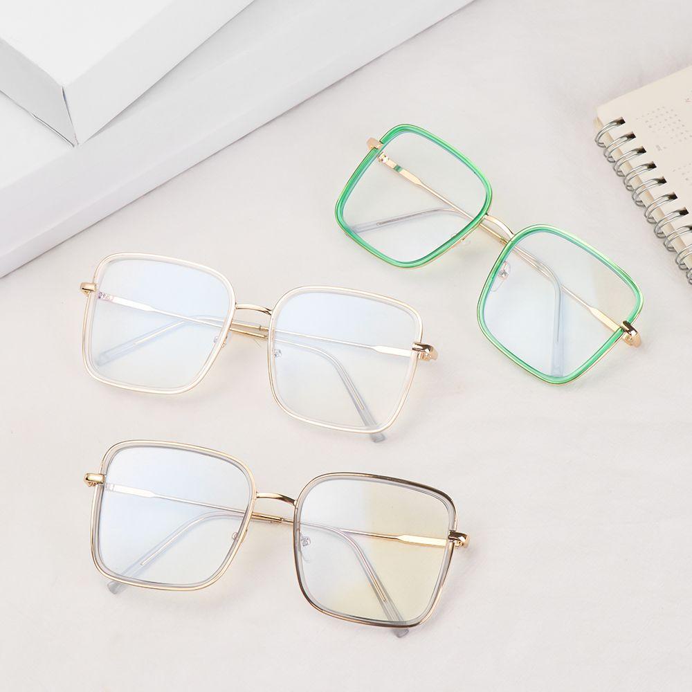 Suyo Kacamata Anti blue Light Cermin Datar Anti-UV Anti-blue Rays Metal Frame Eyeglasses