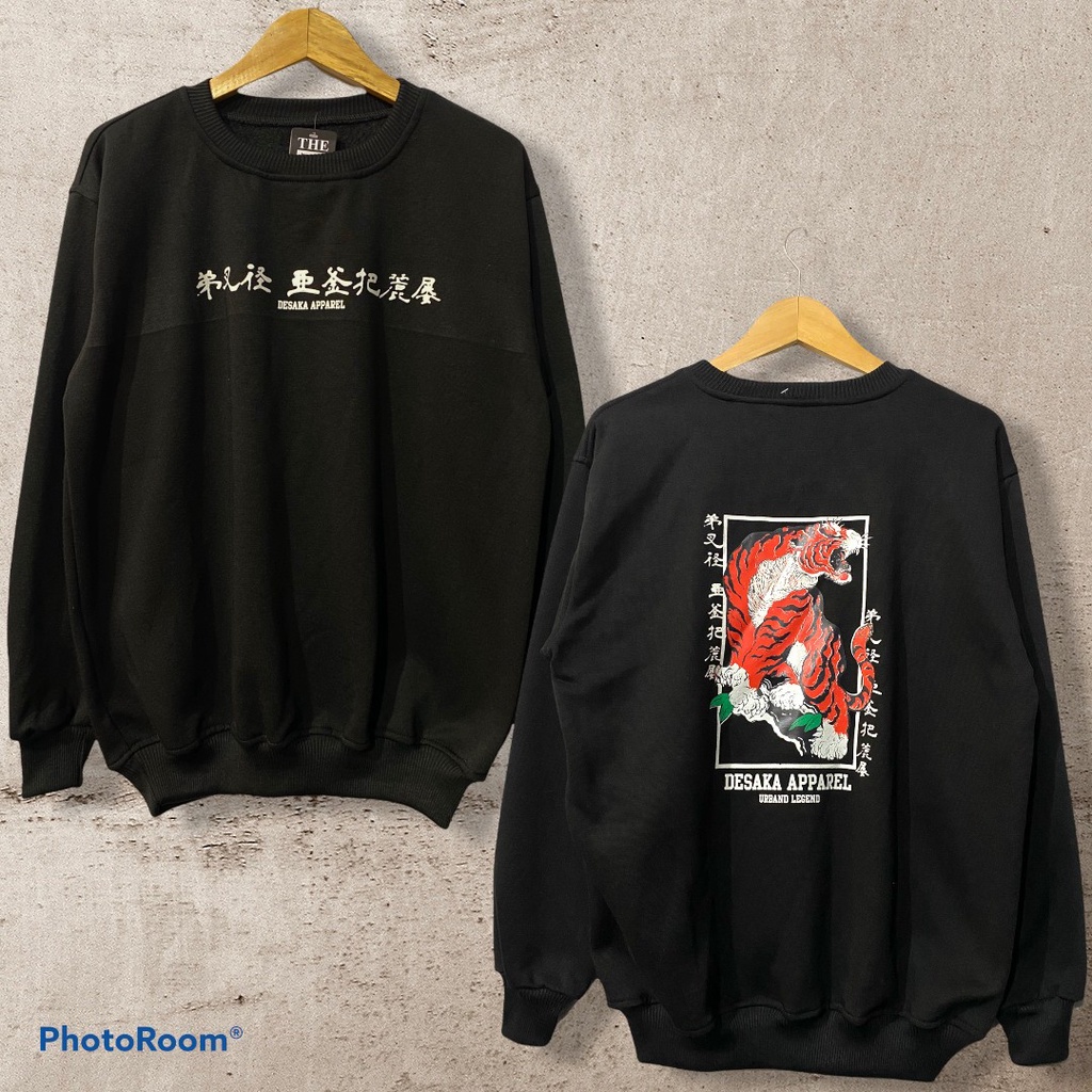 Crewneck Sweater  Memphis Caracter Full Print Depan Belakang Terbaru