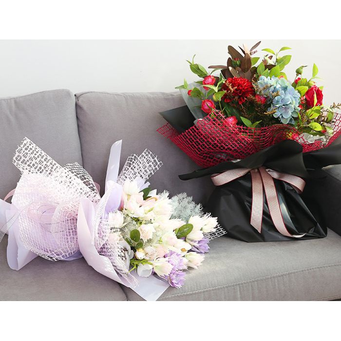 

JGO kertas bunga import / karangan rangkai bunga flower jaring design