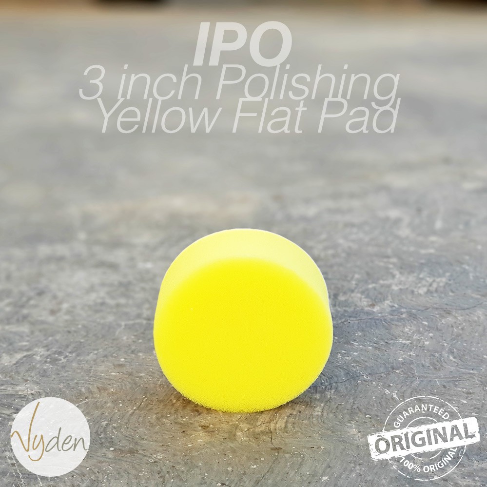 IPO Yellow Polishing Pad 3 inch Flat Kompon Halus Busa Mesin Poles Mobil MURAH