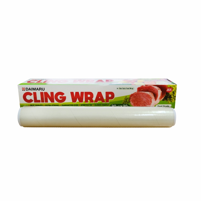 Plastik Cling Wrap Makanan 30cm x 30m Plastik Wrapping Makanan Buah Sayur Free Alat Potong