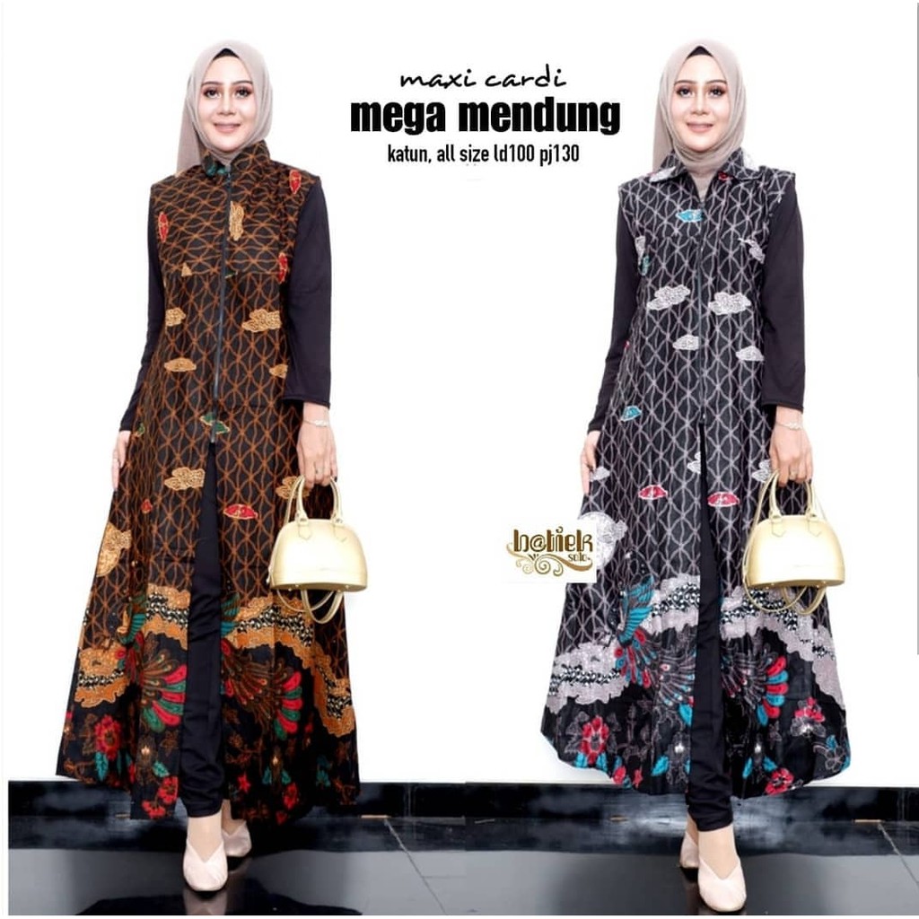 Maxi Cardi Mega Mendung Motif Asli Original Batik Solo Shopee