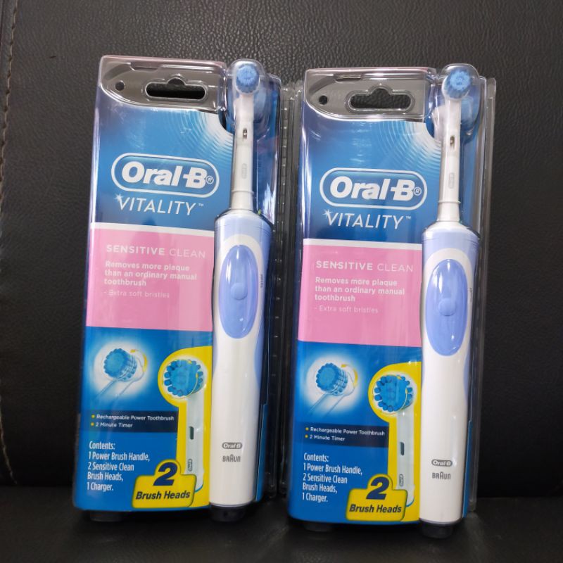 Oral B vitality sensitive clean sikat gigi elektrik, Electrik brush oral B sensitive