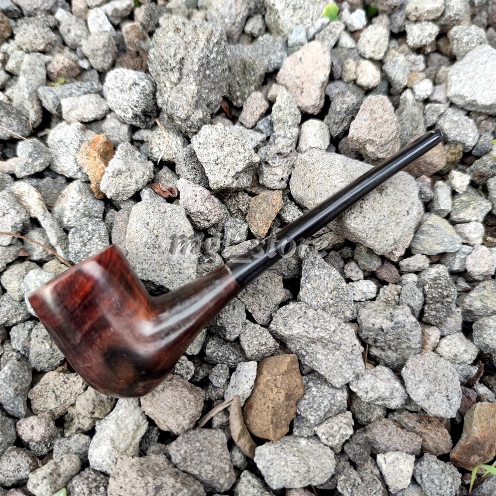 cangklong tembakau handmade bahan kayu sonokeling stem tanduk asli model ganden