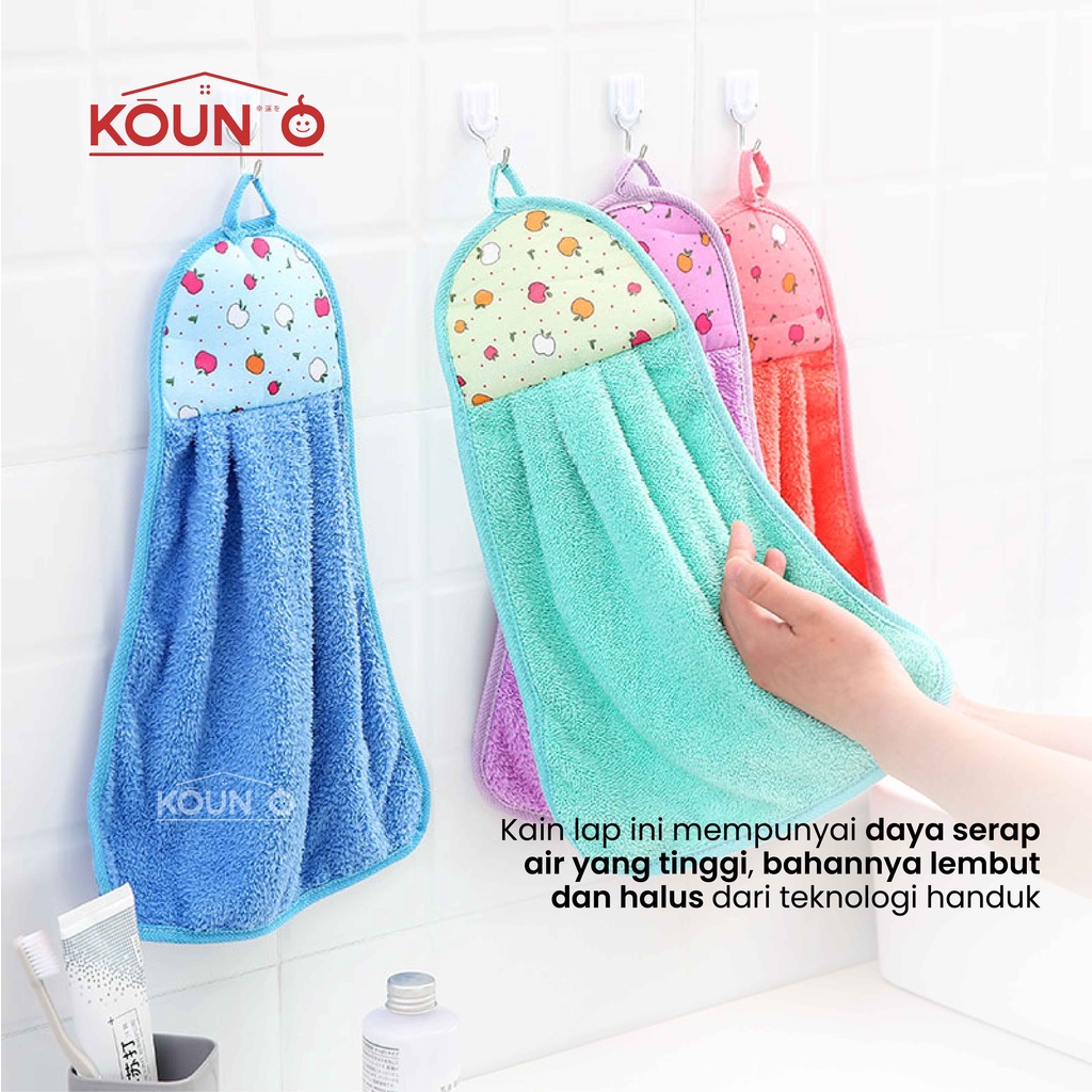 Lap Tangan Handuk Lembut Gantung Kain Lap Tangan Serbet Tangan Serbet Gantung Hand Towel Microfiber