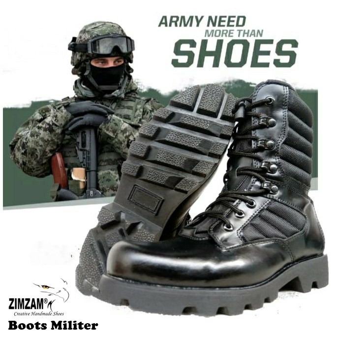PROMO Sepatu Kulit PDL Tni Sepatu PDL Polri Sepatu PDL Terbaru 2021 New ZimZam
