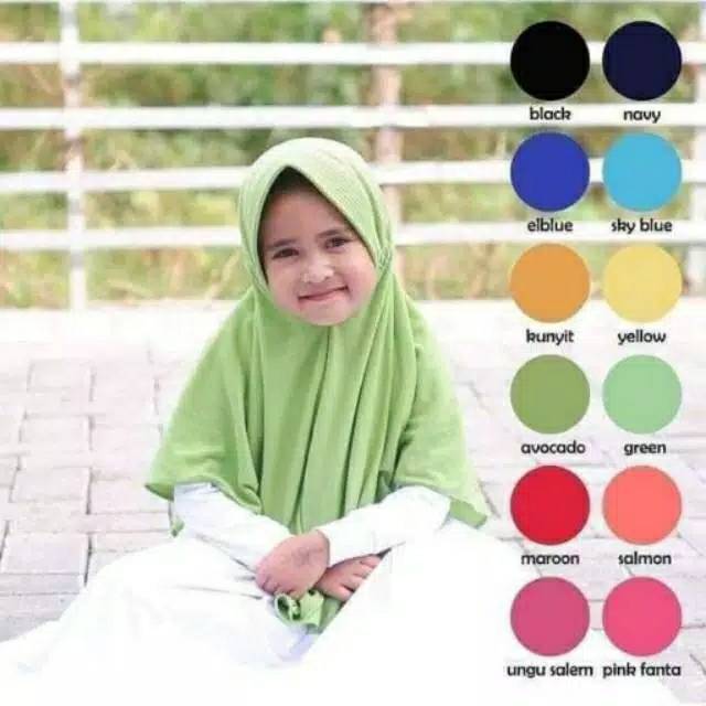 Hijab Anak Serut SD SMP SMA SMU | Jilbab Muslim Halus | Turban Warna Warni | Sabyan Rabbani Elrahma