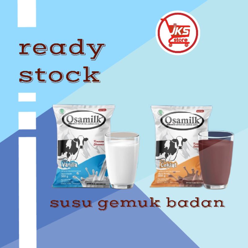 

(Ready stock) Susu bubuk sapi gemuk badan 500gr original susu osamilk