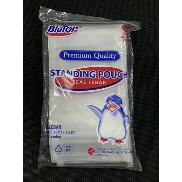 HCS - STANDING POUCH 10x17 STP DOUBLE SEAL / KEMASAN PLASTIK BERDIRI KLIP TEBAL  ISI 50 PCS BY KLIPINDO