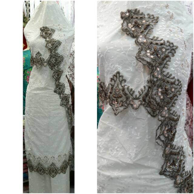 MUKENA BORDIR BAHAN KATUN JEPANG