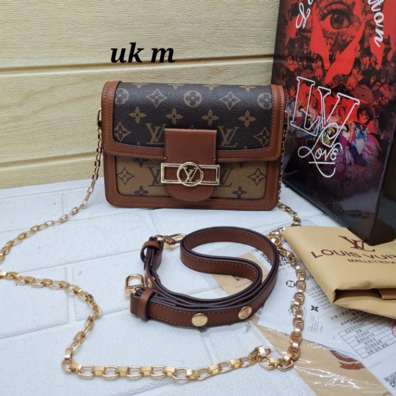 LV dauphine / tas brandad import lv / tas lv dauphine premium free box / tas selempang lv