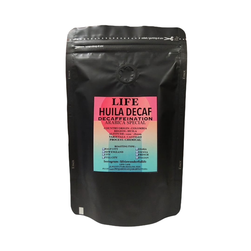

Kopi LIFE Arabica Decaffeination
