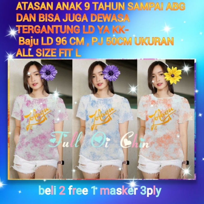 kaos atasan anak ABG Zolaqu 9 ketatas sampai dewasa - Biru L Import murah realpict