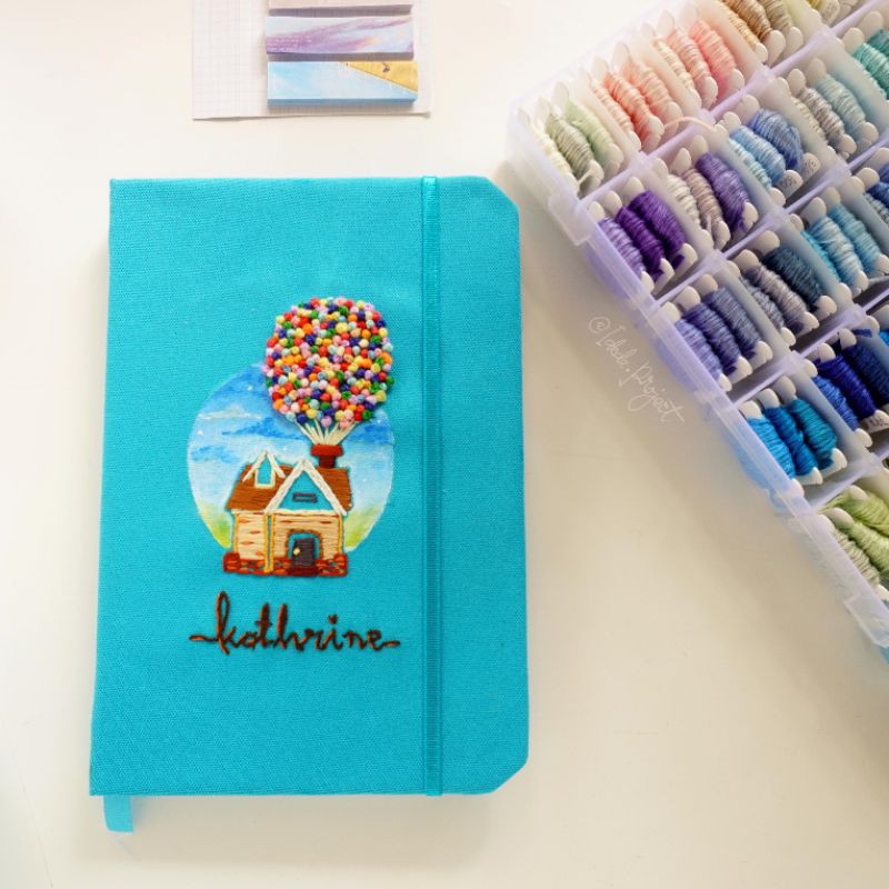 

Custom Notebook (Cover Sulam Turquoise)