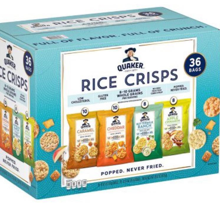

Saleϟnew Quaker Rice Crisps Natural Flavors USA