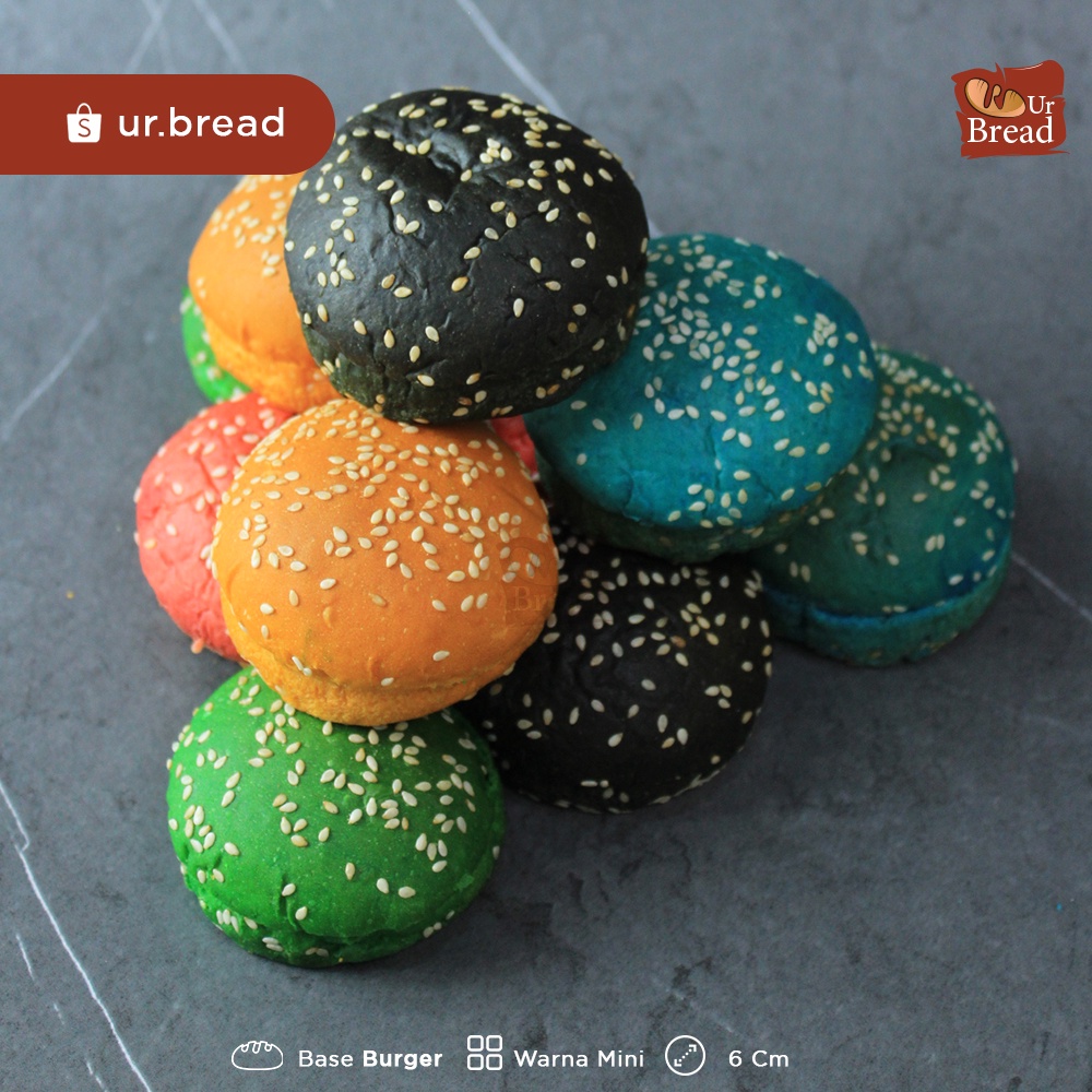 Roti Burger Mix 6cm isi 10 | Base Burger 6cm Mix