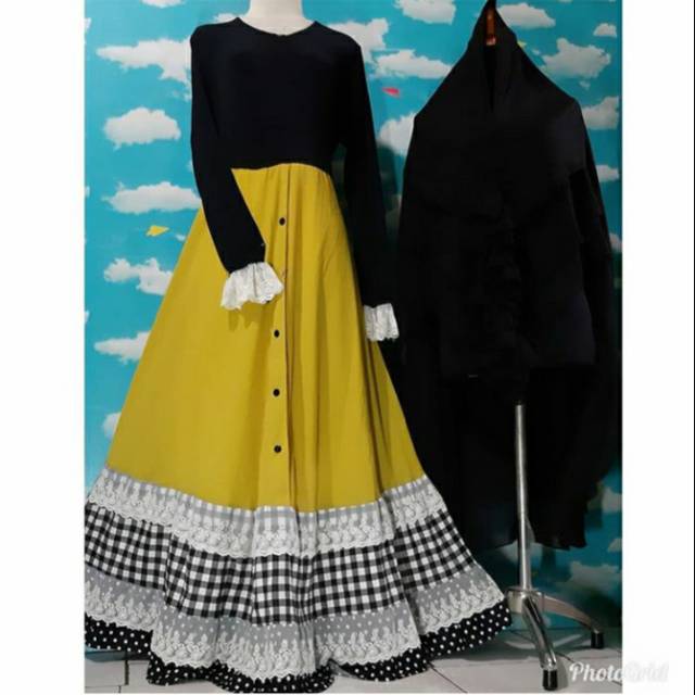 gamis almira lime