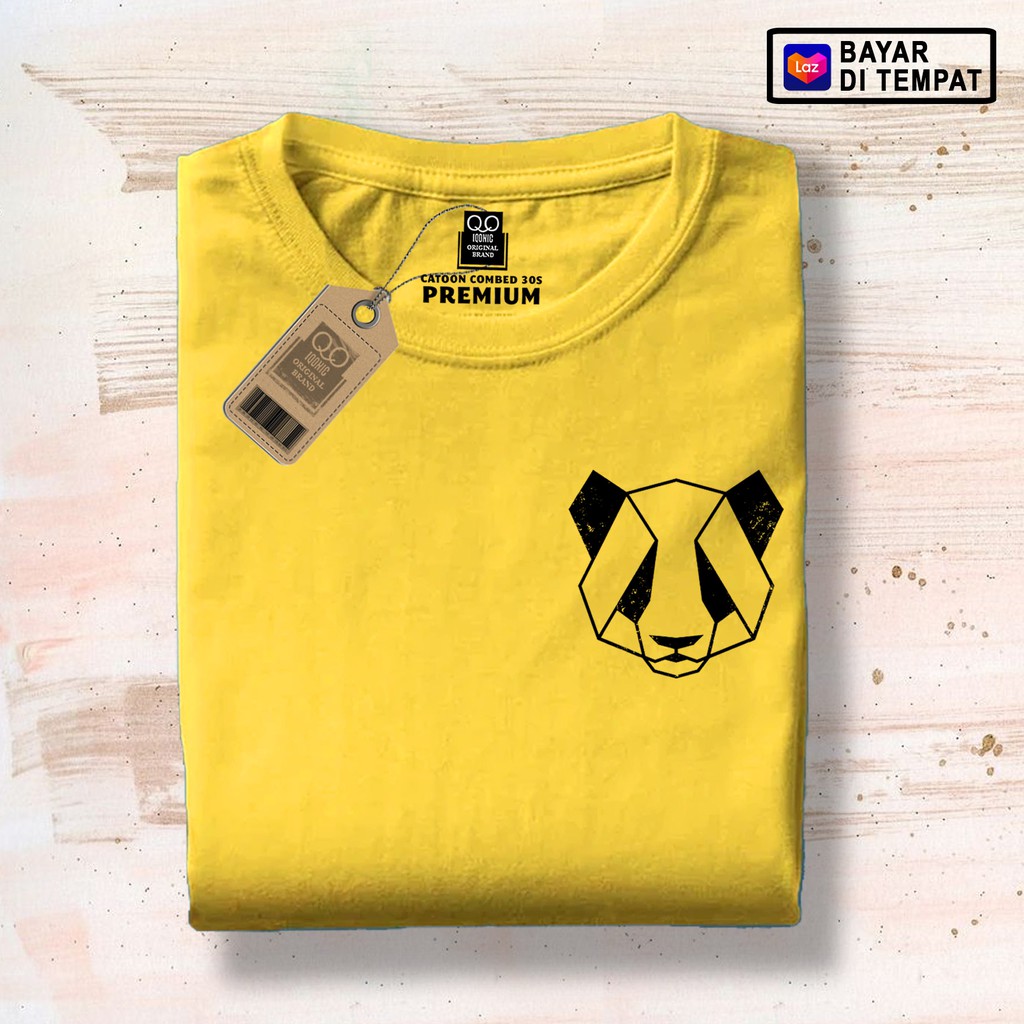 Kaos Distro Pria Geo Panda 620 Text Premium