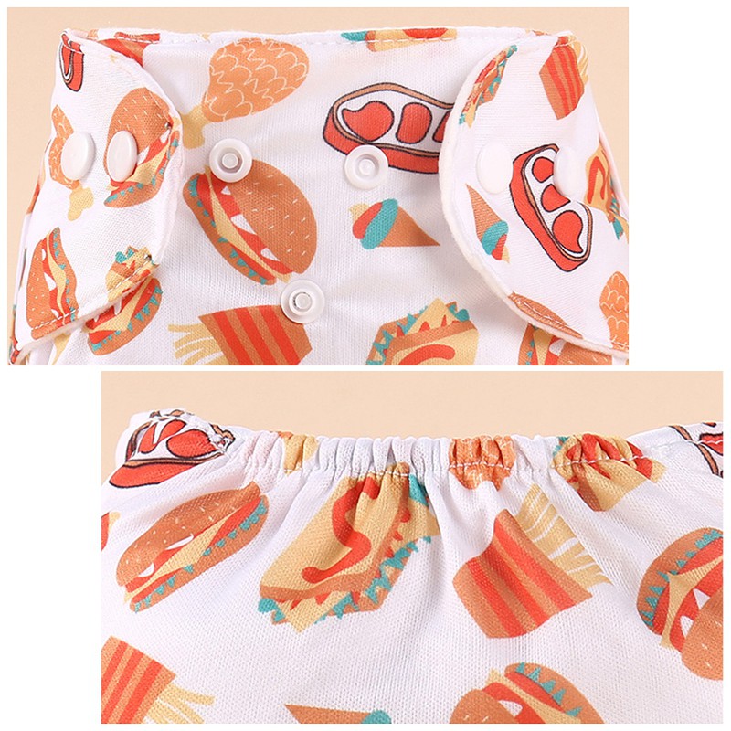 Swopply PB01 Popok Kain Bayi Kancing Motif Karakter Cloth Clodi Diaper Dapat Dicuci Reusable