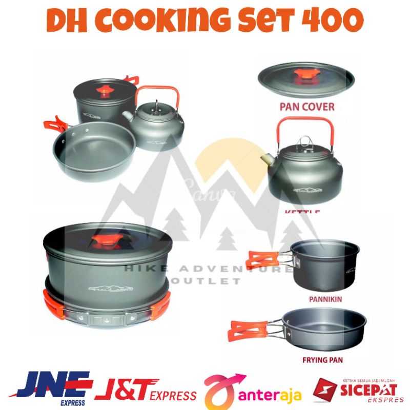 Cooking Set alat makan outdoor camping DH-400 Dhaulagiri