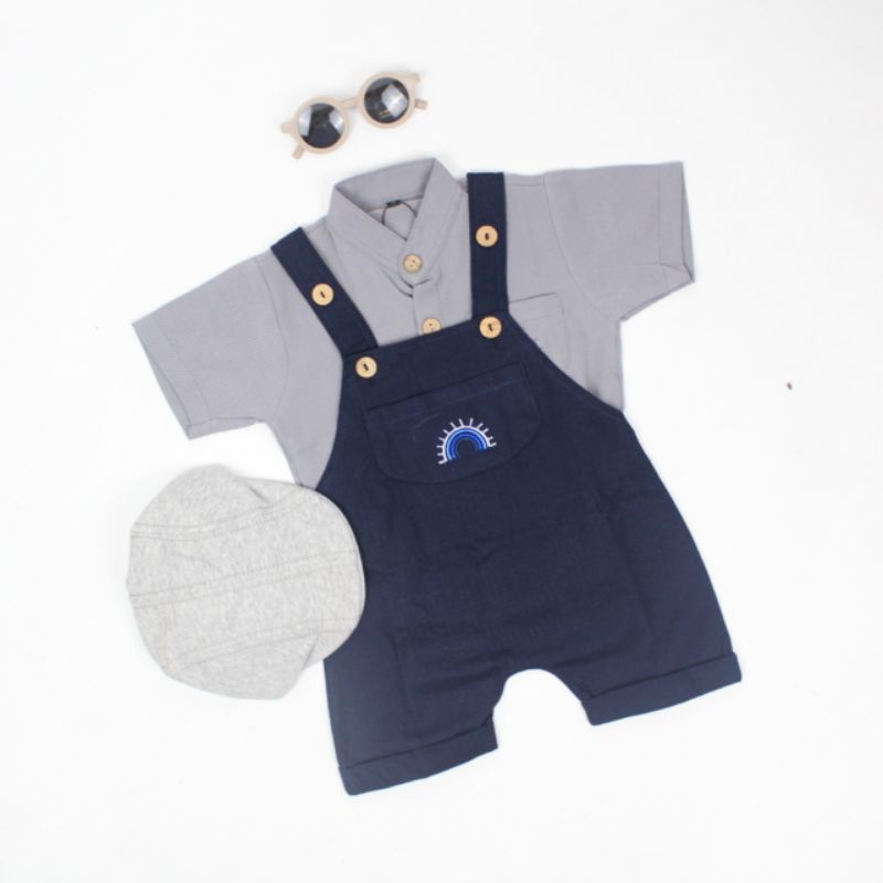 OVERALL - Promo 10.10 Overall Anak Jumper Bayi Baby Kids Cewek Cowo Perempuan Laki Katun Lucu Murah 1 2 3 4