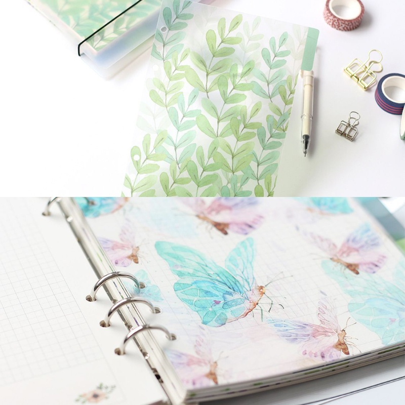 Mary A5 A6 A7 Catoon Sekat Bening Indeks Halaman Sortir Klasifikasi Untuk Pengikat 6 Lubang