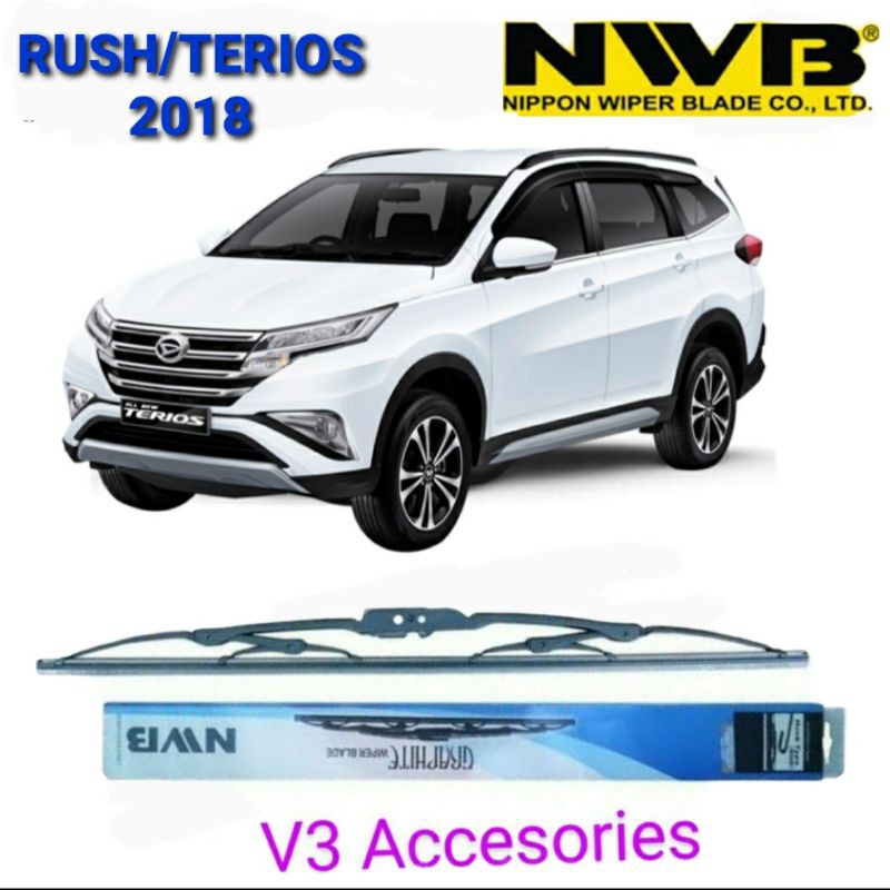 wiper NWB Graphite rush terios 2018 sepasang
