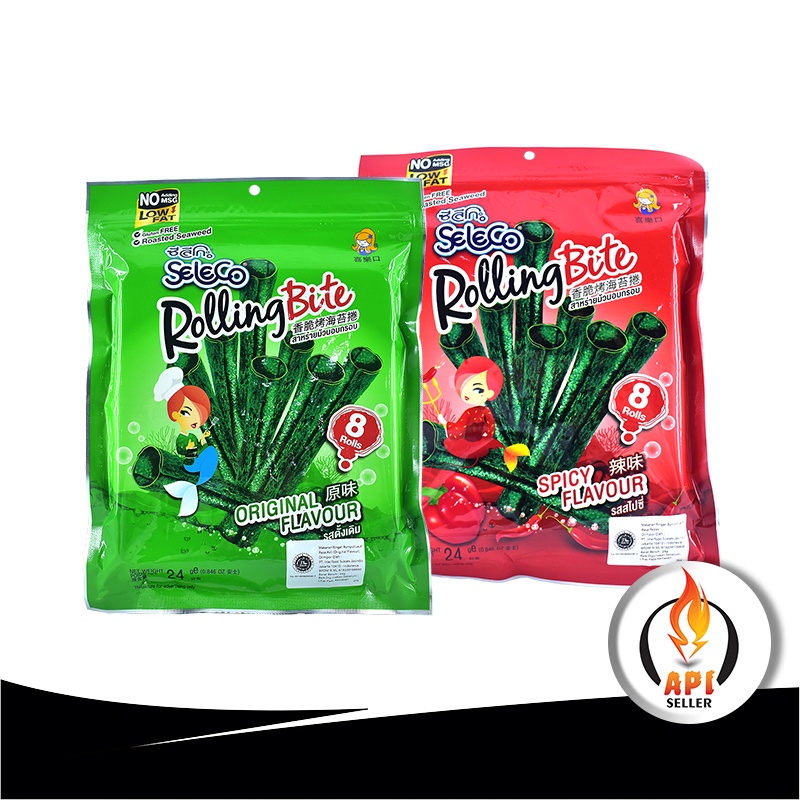 SELECO ROLLING BITE SEAWEED / RUMPUT LAUT GULUNG (ISI 8)