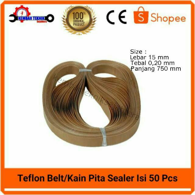 

Kain pita siler teflon belt 75 cm isi 50 pcs