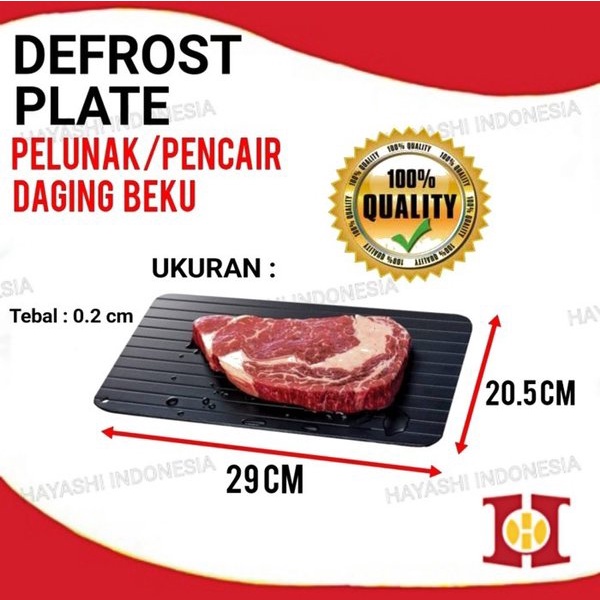 Defrost Plate Tray Pencair Pelunak Cepat Makanan Daging Ayam Freezer