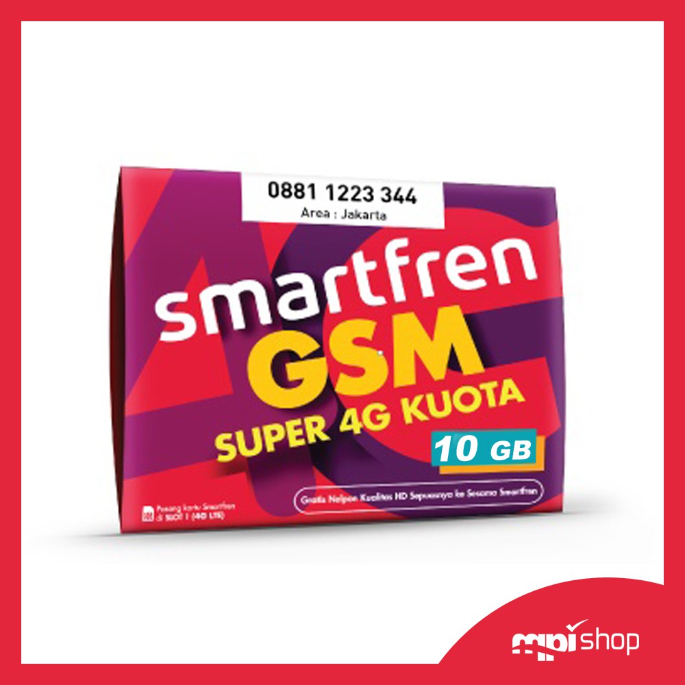 SMARTFREN Super 4G Kuota ( Perdana Data ) - 10 GB