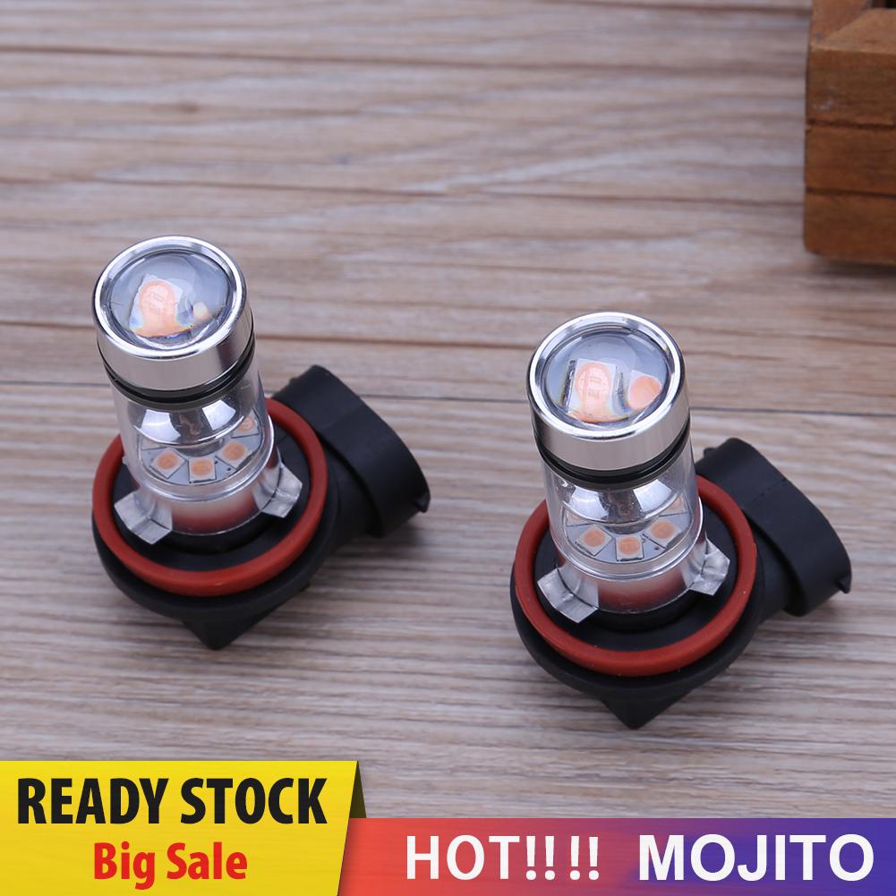 2pcs Lampu Kabut Led 100w H8 / H11 20smd 100w Untuk Mobil