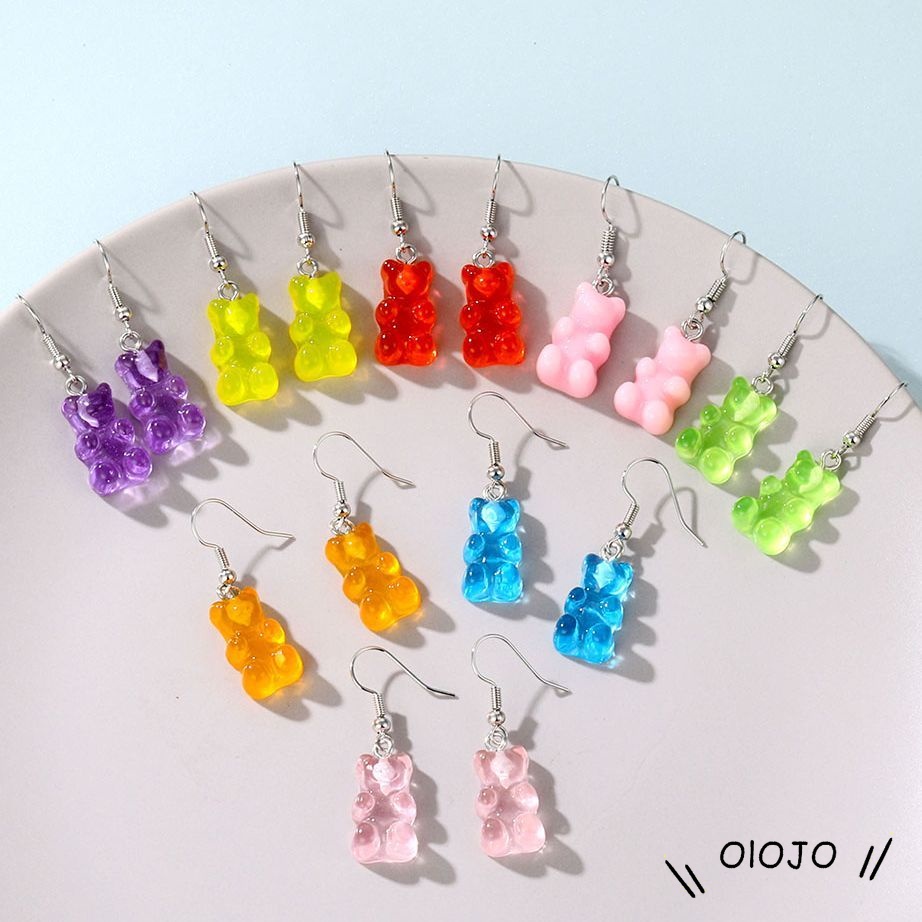 Anting Beruang Gummy Bear / Earrings Vintage Lucu Murah - ol