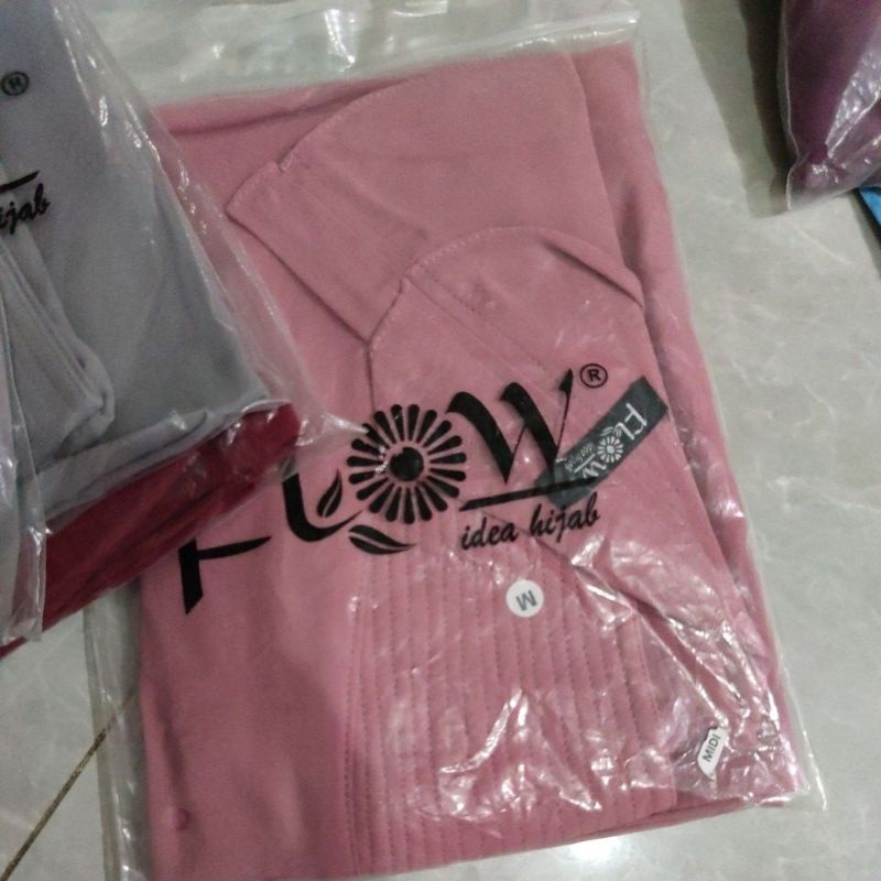 (((ORI FLOW)))) Khimar MIni Oval /MIDI KHIMAR OVAL-PINK