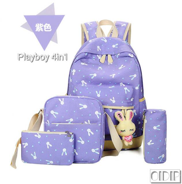 Ransel anak Ransel 4in1 playboy Ransel satu set BISA COD ARSENIOSTORE