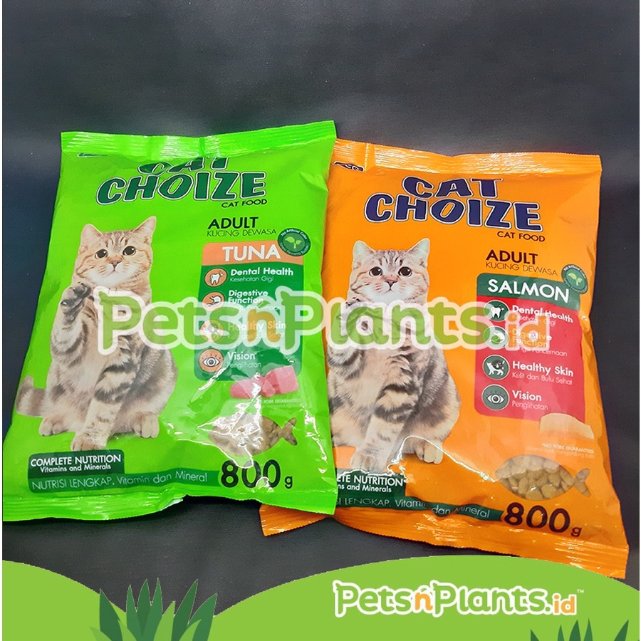 Makanan Kucing Kering CAT CHOIZE Adult 800 Gram PCG Choice - Tuna Salmon