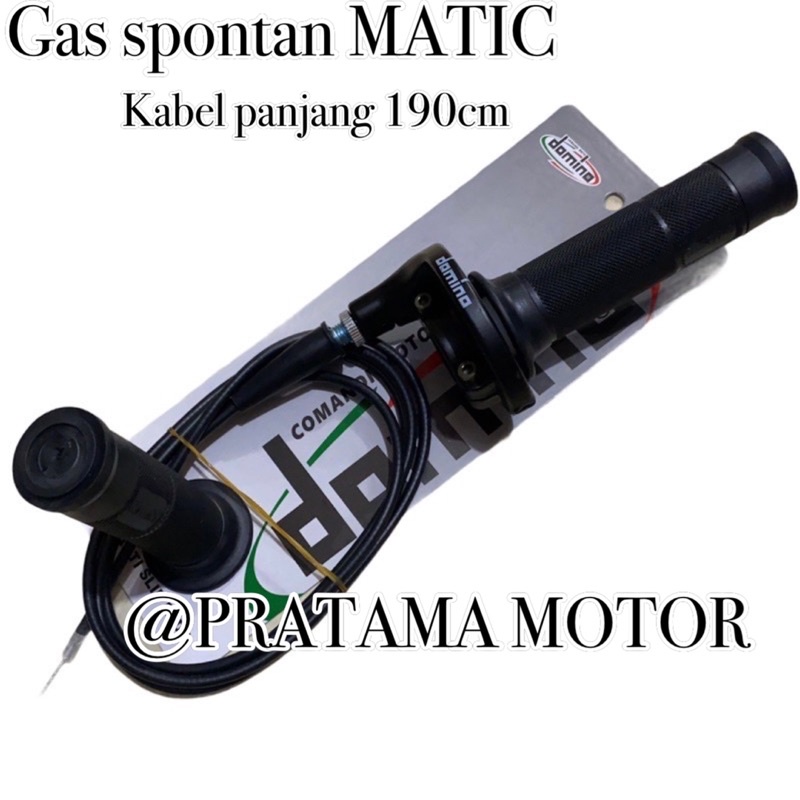 Gas spontan domino Matic kabel 190cm universal all motor matic dan crf klx dll