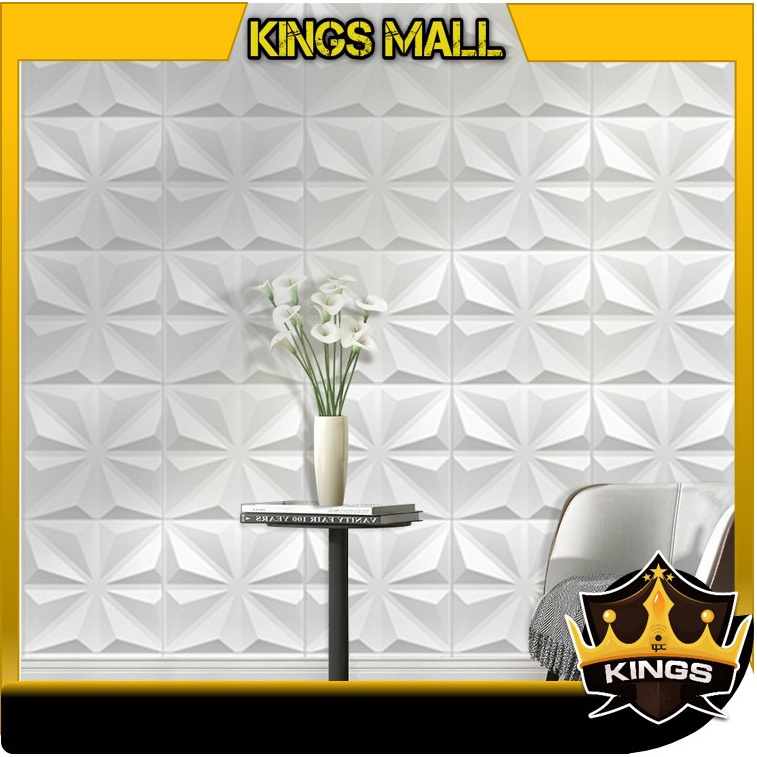 KINGS - H5430 Wallpaper 3D 30x30cm & 50x50cm / Wall Panel 3D Dinding PVC / Wall Panel 3D Dinding PVC
