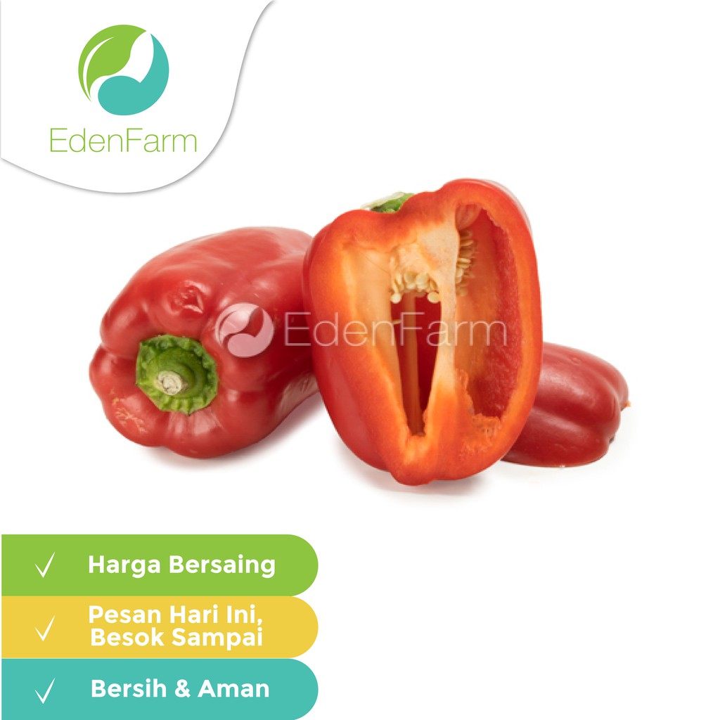 

Paprika Merah 500gr Eden Farm