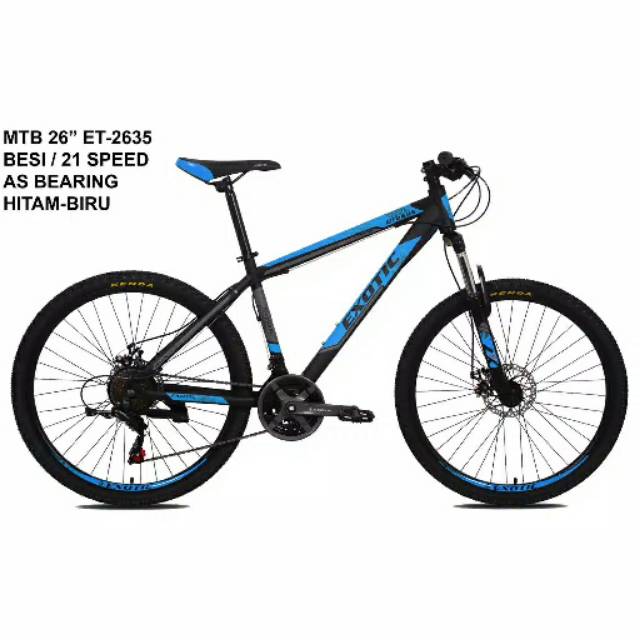 Sepeda Gunung Exotic MTB 26" ET 2635  21 speed Shimano steel