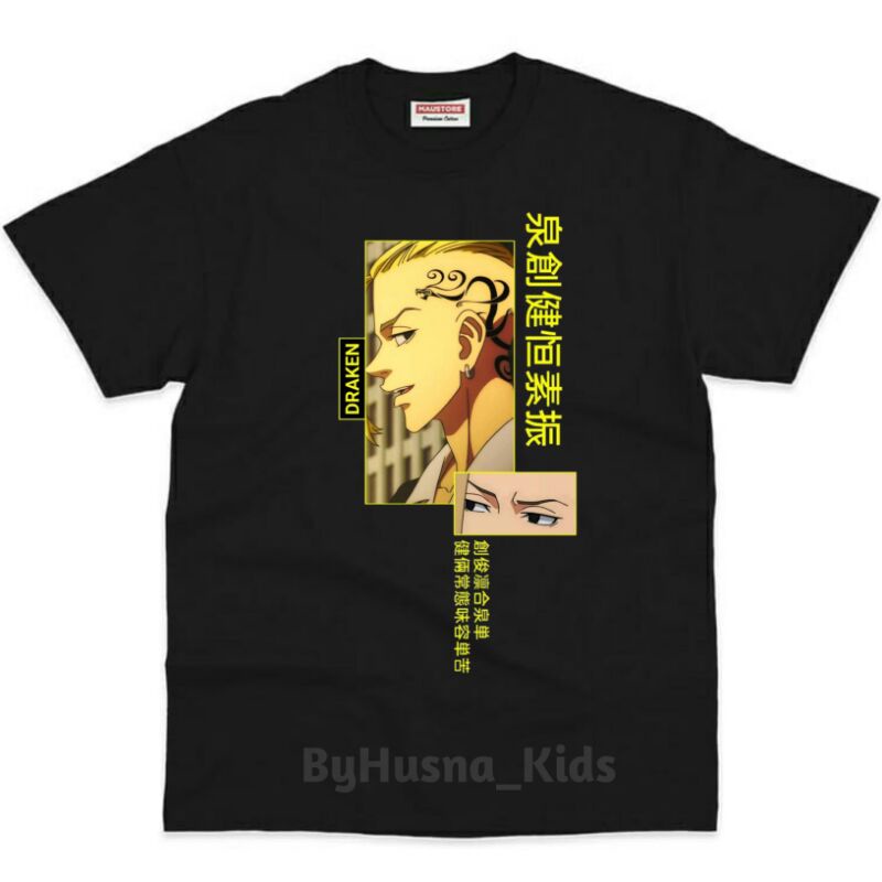Tokyo Ravenger Baju Anak/Kaos Anak Tokyo Ravengers DRAKEN