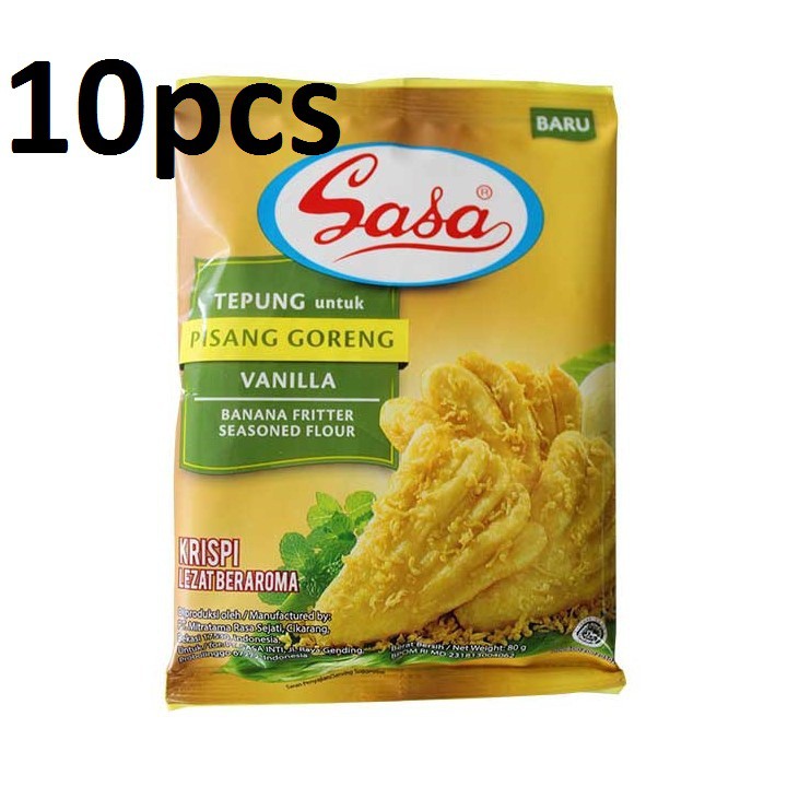 

Tepung pisang goreng sasa 80g pergantung isi 10pcs