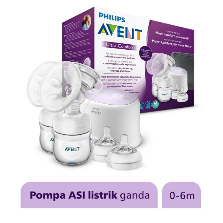 Philips Avent Comfort Double Twin Electric Breast Pump / Pompa Asi Philips Avent Double Elektrik