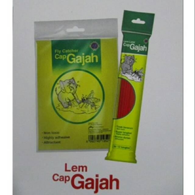 

Lem Lalat Cap Gajah / Stick dan Kertas