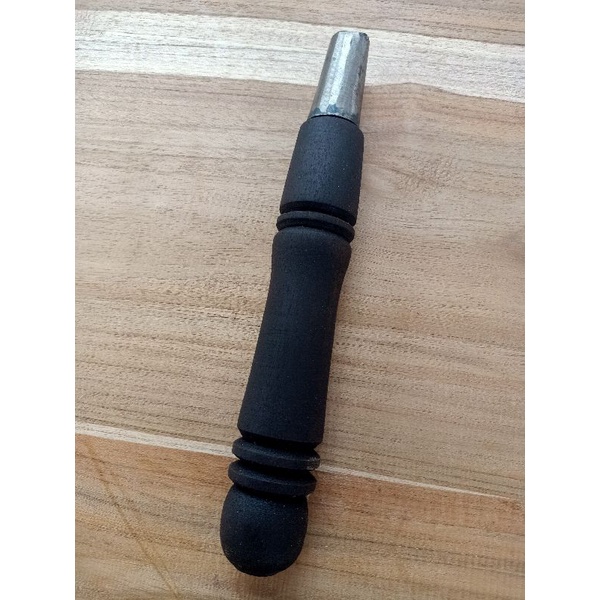 GAGANG garan arit sabit kayu jati motif polyture hitam bagus.