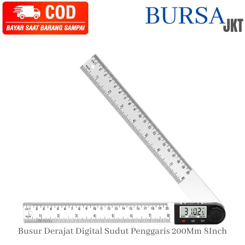 PENGGARIS DIGITAL PENGUKUR SUDUT SIKU DERAJAT KEMIRINGAN  200MM