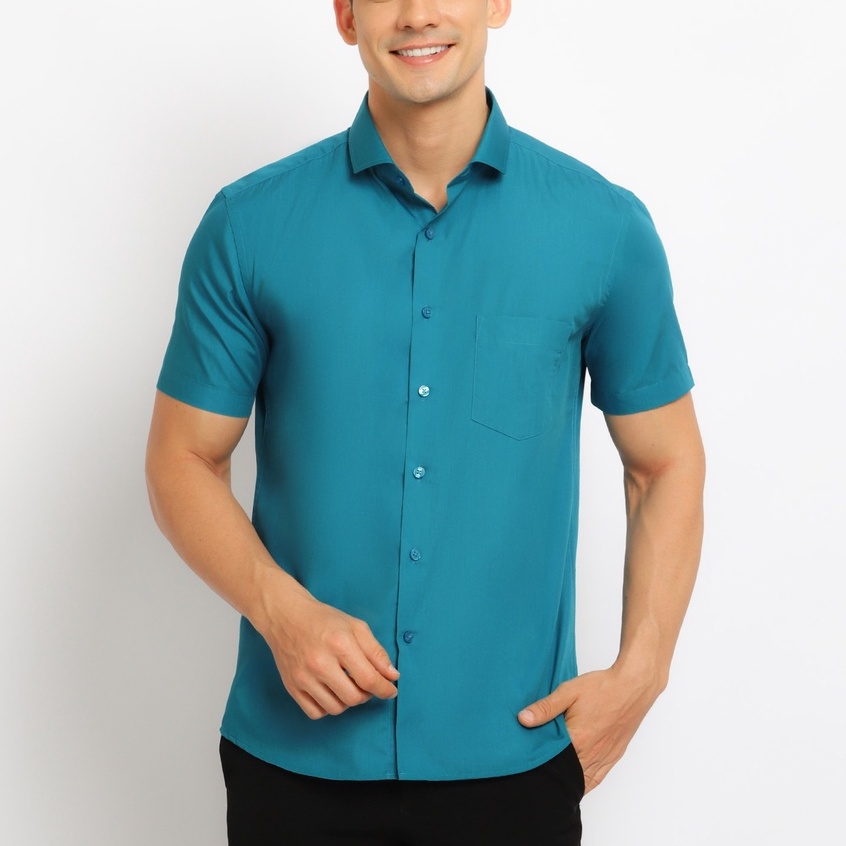 CARLOS MORENO - Kemeja Polos Katun - SKPS | Kemeja Formal | Kemeja Polos Pria | Kemeja Polos Slim Fi