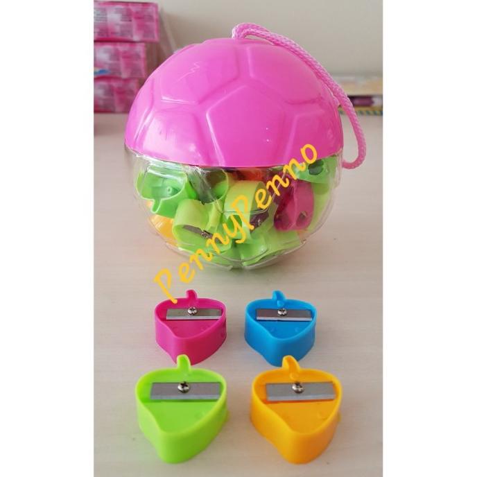 

Terbatas Rautan Pensil Apel,Bintang Pertoples isi 36 Pcs (toples lucu)